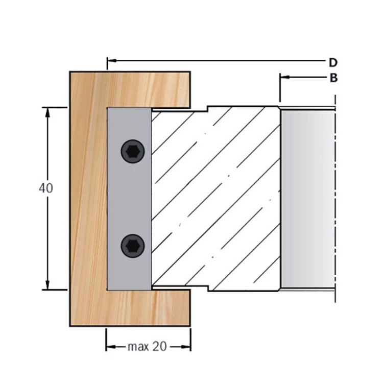 Rabbeting Cutter Heads With 40mm Profile Knives suppliers